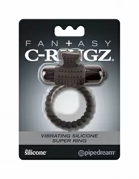 Эрекционное виброкольцо Fantasy C-Ringz Vibrating Silicone Super Ring