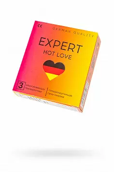 Презервативы гладкие с разогревающим эффектом EXPERT Hot Love Germany