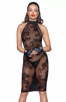 Прозрачное кружевное платье F240 Noir Handmade