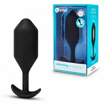 b-Vibe Vibrating Snug Plug 5 Пробка для ношения с вибрацией BV-036
