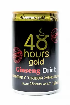 Тонизирующий напиток 48 hours gold с травой женьшень