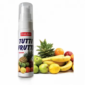 Съедобный лубрикант Тропические фрукты OraLove TUTTI FRUTTI LB-30004