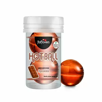Лубрикант в капсулах на масляной основе Шоколад Hot Ball HotFlowers HC588