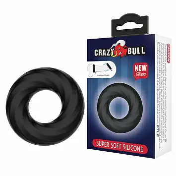 Эластичное эрекционное кольцо Crazy Bull Super soft
