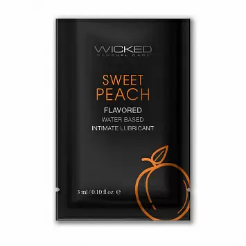 Съедобный лубрикант на водной основе Спелый персик Sweet Peach WICKED