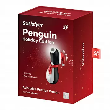 Вакуумный стимулятор клитора Новогодний пингвин Penguin Holiday Edition Satisfyer 4059945