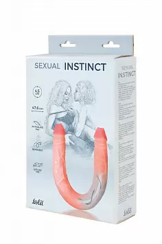 Гнущийся двусторонний фаллоимитатор Sexual Instinct, 47,6 см.