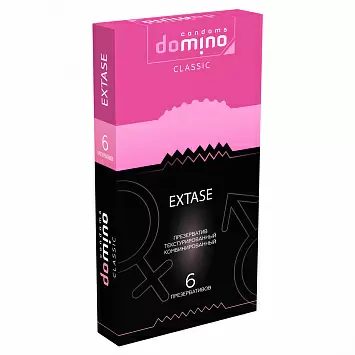 Презервативы точечно-ребристые Extase Domino classic 3947dom