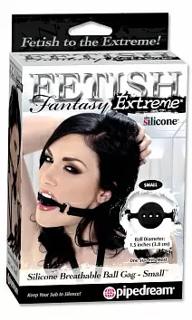 Силиконовый кляп с отверстиями для дыхания Fetish Fantasy Extreme Breathable Ball Gag PipeDream