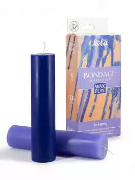 Набор из 2 свечей с разной температурой Цветочный, Амбра, Корица Wax Play Bondage To Flame