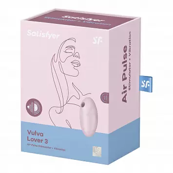 Вакуумный стимулятор клитора с вибрацией Vulva Lover 3 Satisfyer