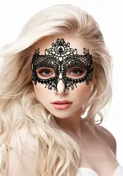 Кружевная маска ручной работы на глаза Queen Black Lace Mask OU319BLK