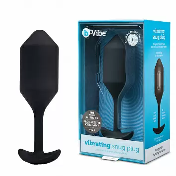 b-Vibe Vibrating Snug Plug 4 Пробка для ношения с вибрацией BV-015