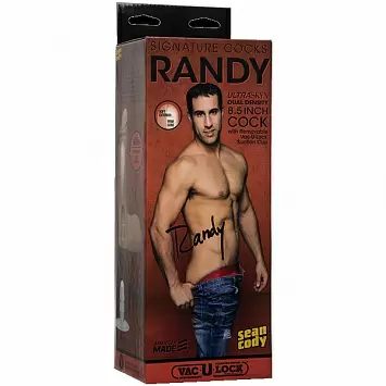 Фаллоимитатор на съемной присоске слепок порно-звезды RANDY Signature Cocks