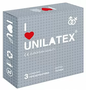 Презервативы точечные Unilatex Dotted