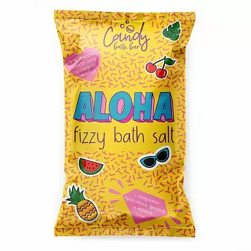 Шипучая соль для ванн «Aloha» Candy bath bar Лаборатория Катрин