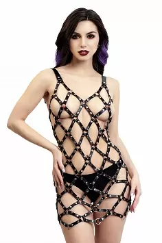 Платье-портупея из мягкой кожи Pecado BDSM