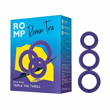 Набор силиконовых эрекционных колец Romp Remix Trio RPNP1SG9