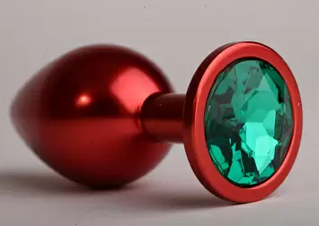 Пробка красная с кристаллом 8,2х3,4 см.