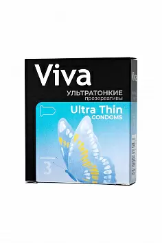 Презервативы ультратонкие VIVA 0,04 мм.