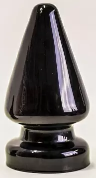 Черная анальная пробка-пирамида Вlack Magnum 4
