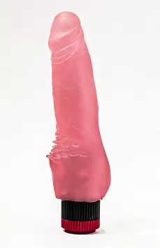 Вибратор гелевый розовый 17,8 см.