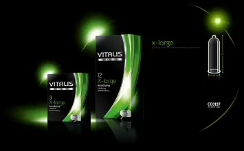 Презервативы увеличенного размера Vitalis premium X-Large