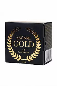 Презервативы латексные SAGAMI Gold, 10 шт.