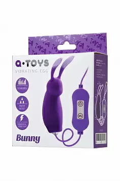 Фиолетовое виброяйцо TOYFA A-Toys Bunny