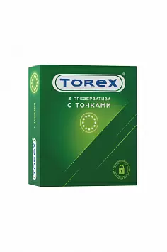 Точечные презервативы Torex
