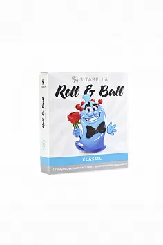 Стимулирующая насадка-презерватив классическая Roll & Ball