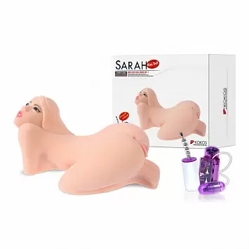 Мастурбатор мини кукла глотка+вагина+анус SARAH Kokos
