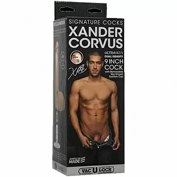 Фаллоимитатор с мошонкой на съемной присоске слепок порно-звезды Xander Corvus Signature Cocks