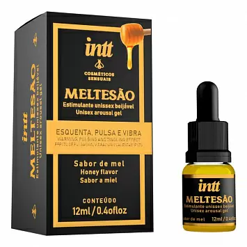 Возбуждающий гель унисекс с эффектом согревания, вибрации и пульсации с медовым вкусом MELTESAO INTT IN0478